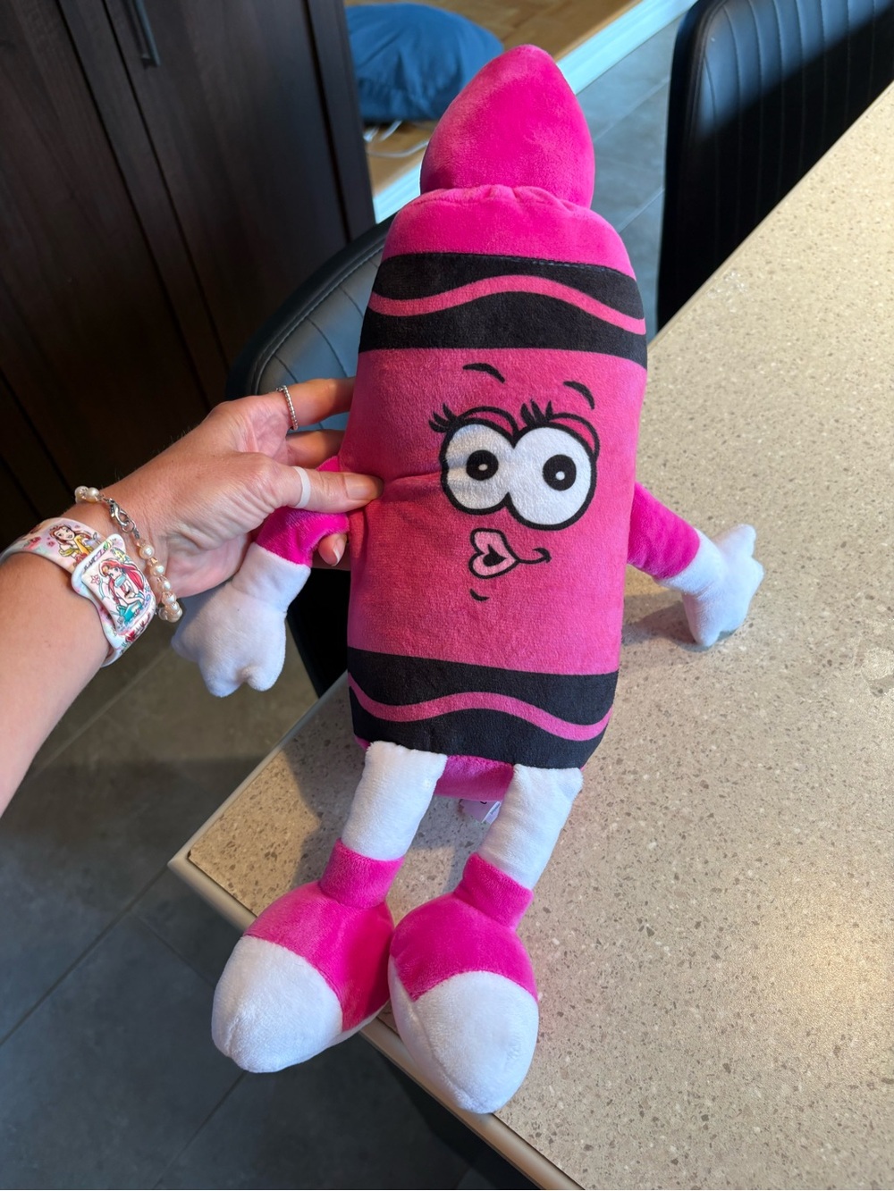 Crayola hallmark Hot Pink Plush Crayon Character Toy